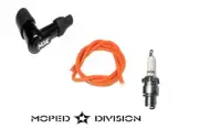 MOPED PERFORMANCE SPARK PLUG / WIRE & NGK BOOT moped ignition electrical kit