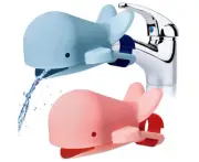 2 Pieces Whale Faucet Extender Bath Spout Cover Sink Handle