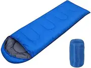 Sleeping Bag Portable Envelope Sleeping Bag Outdoor Adult Waterproof Travel Hiking Ultralight Sleeping Bag with Cap Camping Equipment