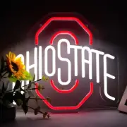 OSU Buckeyes LED Light Sign Eco friendly