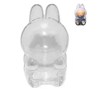 Transparent Protective Case For Labubu Standing Sitting Figure Clear Collector Storage Box-Style 2