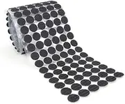 Beatifufu 900pcs Self Adhesive Hook Loop Tape Dots Removable Mounting Stickers for Crafting Home Organization DIY Projects Black for Smooth Surfaces