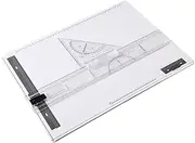Perfeclan Multitools Drawing Board Drafting Table A3 Angle Adjustable Support Legs Parallel Motion Durable T Square Drafting Table Designers Gift