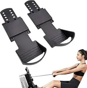 Rowing Machine Pedal Replacement - Adjustable Magic Adhesive Straps | Non Slip Exercise Pedals for Rowing Machine, Suitable for Home Gym Equipment, Fitness Accessories