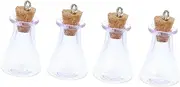 HEATSHAKING Mini Glass Wishing Bottles with Cork Stoppers DIY Craft Containers for Essential Oils Perfumes Item Storage for Home Office Car