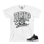 Tee to match Jordan Retro 5 Oreo Sneakers. Drip Season Oreo