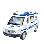 NNEOBA Police Inertia Pull-back Car Toy with Lights & Sound
