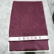 Unused product Nishikawa Corporation CELINE Purple Towelette with logo