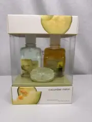 Bath & Body Works Pleasures Gift Set Cucumber Melon Lotion, Shower Gel, Soap