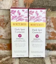LOT OF 2 Burt's Bees Dark Spot Corrector Renewal 1 oz Each