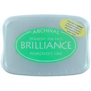 Tsukineko Brilliance Ink Pad 42 Pearlescent Lime