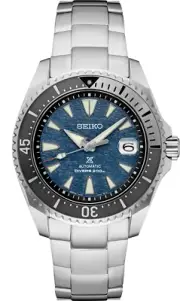 Seiko Prospex 43.5 mm Divers Shogun Blue Dial Titanium Bracelet Watch SPB357