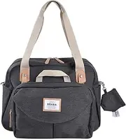 Béaba, Genève II Modular Large Capacity Diaper Bag with Multiple Compartments Removable Front Pocket Changing Mat Insulated Lunch Bag Pram System Dark Grey Marl, gray