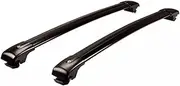 2PC Cross Bars Compatible for GMC Acadia 2024 2025 Crossbar Luggage Carrier Roof Rack Rail Carrier Lockable Cargo Bars(Black)