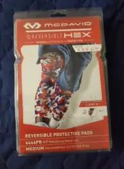 McDavid Reversible Knee Sleeves with HEX Padding Pair of 2 USA Camo/White Size M