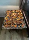 Natural Agate Coffee Table Top, Agate Stone Living Room Furniture Table Top Deco