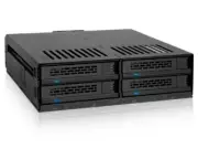 ICY DOCK Removable Storage MB324SP-B 4Bay 2.5inch SAS/SATA HDD/SSD H ot Swap