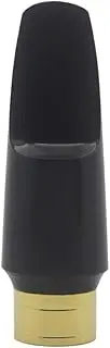 E♭ Alto Saxophone Mouthpiece - Black Gold ABS with Metal Ligature & Neck Design for Jazz/Classical Performance