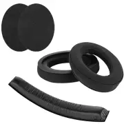 Geekria Ear Pads + Headband Compatible with Sennheiser HD380 PRO (Black)