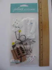 Jolee's Embellishments DOCTOR Coat Xrays Pills 12 Pieces NOS