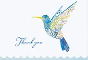 Peter Pauper Press Boxed Thank You Note Cards - Watercolour Hummingbird 323149