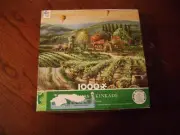 1000 Piece Jigsaw Puzzle, Peaceful Valley Vineyard Thomas Kinkade Studios *note