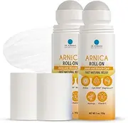 Dr. Robaina Arnica Bruise Fast Relief Roll-on with Natural Ingredients – Quick Relief for Swelling and Bruises | 3 oz (2 Bottles)