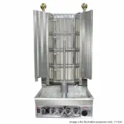 Kebab Unit Semi Automatic 4 Burner Gasmax Commercial Gas Equipment 80kg Meat Cap