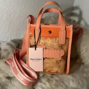 NWT Juicy Couture Gelato Clear Mini Tote Crossbody - Peach Fuzz