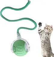 Cat Toy Ball | Automatic Rolling Toy for Indoor Cats,Fun Quiet Electric Smart Ball with Tail Rope for Indoor Outdoor Playtime