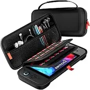 ProCase Carrying Case for Nintendo Switch 2 (2025) with 24 Game Card Slots, Hard Portable Travel Case Storage Bag Protective Pounch for 2025 Nintendo Switch 2 Console and Accessories -Black