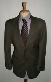 NEW WT HICKEY BY HICKEY FREEMAN BLAZER SIZE 40 R 100% WOOL GRAY SOLID #280