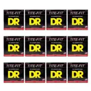 12 SETS DR Strings LH-9 Tite-Fit Light - Heavy 9-46 Electric Guitar Strings