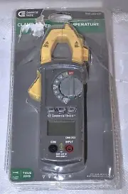 Commercial Electric Clamp Meter with Temperature CMM-2033 New Commercial Surplus