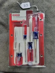 NOS Craftsman USA 5 Pc. Screwdriver Set Slotted Made In USA 47137 P6
