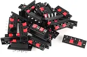 uxcell 25 Pcs 4 Pin Spring Loaded Speaker Terminals Board Connector 70mmx32mm