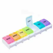 Dental Medice Planner Times Day Reminder Pack 7 Day Plastic Storage Pill Button
