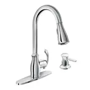 Moen Kipton 87910 Pullout Spray HighArc Kitchen Faucet w Reflex Technology - NEW