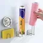 Steel Self Adhesive Drain Drying Rack Hook Storage Holder Sponges Holder