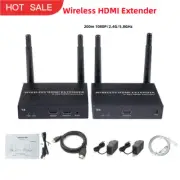 200m 1080P Wireless HDMI Extender Video Transmitter 2.4G/5.8G Dual Band Antenna