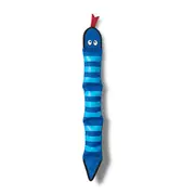 All Day Firehose Snake Dog Toy Blue