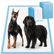 Bulubaky Heavy Absorbent Enormous 54"x37" Pee Pads for Large Dogs, Quick Dry Disposable Puppy Pee Pads, Thicken Strong Leak-Proof Backing Dog Pads 100Counts