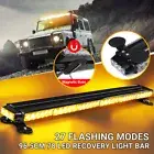 78 LED 13 Flash Emergency Double Side Beacon Warning Light Bar 27 Modes Magnetic