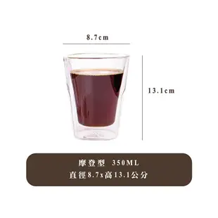 【Royal Duke皇家公爵】雙層隔熱玻璃杯-二入組(馬克杯 咖啡杯 雙層玻璃 果汁杯 水杯) (4.6折)