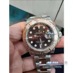 勞力士 126621 ??面ROLEX 粉紅遊艇 玫瑰金 巧克力面 遊艇 YACHT-MASTER腕錶