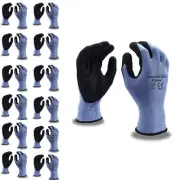 Cordova 6893L Cor-Touch Foam 13-Gauge Gloves, Gray Nylon Shell, Black...