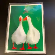 ALLPORT EDITIONS portland CHRISTMAS GREETING 15 CARDS goose mistletoe love geese