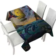 Cool Fantasy Art Frightening Ocean Creatures Tablecloth