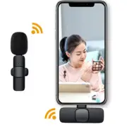 Wireless Lapel Lavalier Microphone for TikTok, Audio & Video Recording