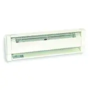Electric Baseboard Heater 28in 500W 240V White Convection Floor Mount Indoor